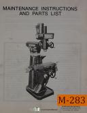 Millrite-Powermatic-Millrite Burke Powermatic Drill, Maintenance Manual-R-8-01
